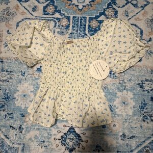 Floral Smocked Blouse